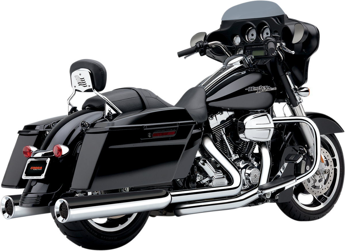 Powr-Flo Slip-On Mufflers - Chrome - '95-'16 FL