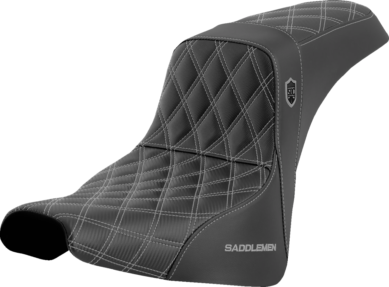 Pro Series SDC Performance Seat - W/O Backrest - Silver Stitch - FXBB/FXST '18-'23