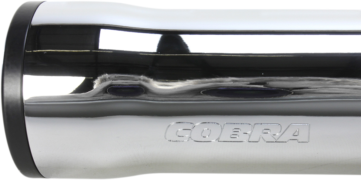 Slip-On Mufflers With Race Pro Tips - 3" - Chrome - '07-'17 FLSTN/FLSTSB/FLSS/FLSTFBS