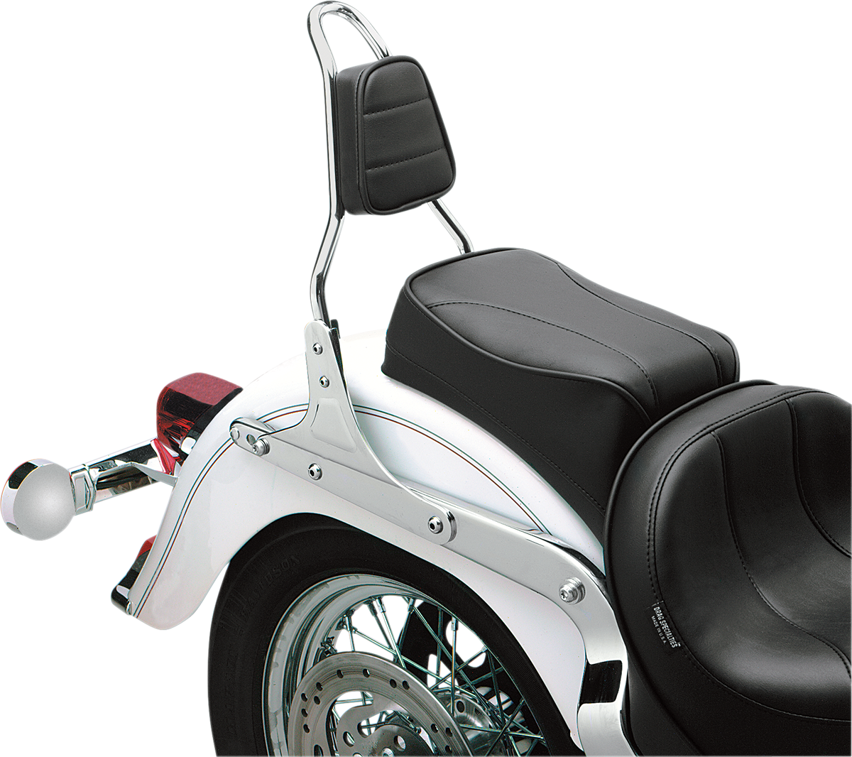Tapered Backrest Pad For Round Sissy Bars