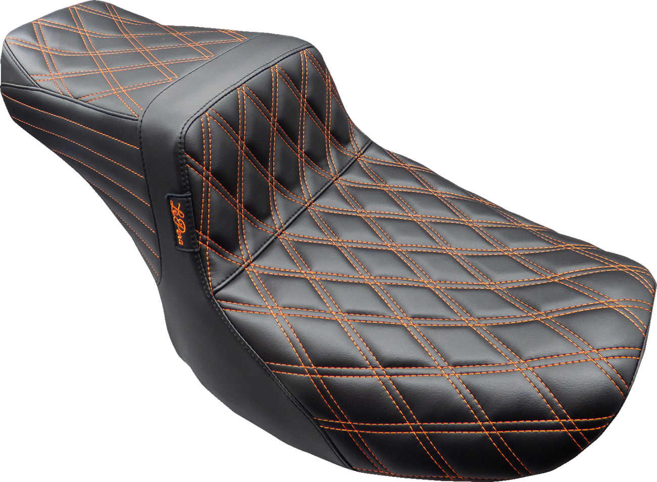 Tailwhip Seat - Burnt Orange Double Diamond Stitch - FLH/FLT '23-'25