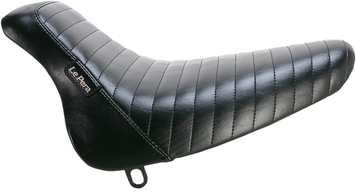 Bare Bones Solo Seat - Pleated - Black - Softail '00-'07