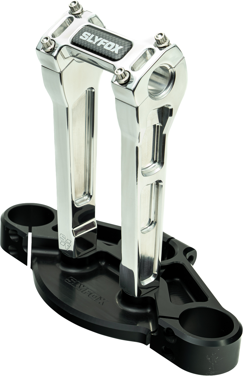 Handlebar Riser Kit - Straight - 1-1/8" Clamping - 8" Rise - Raw