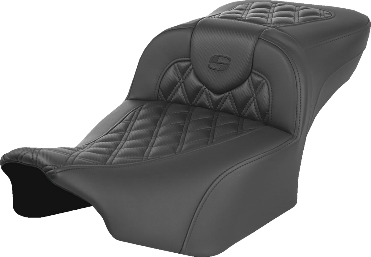 Heated RoadSofa™ Seat - Extended Reach - Lattice Stitch - W/O Backrest - FLT/FLH ’23-‘24