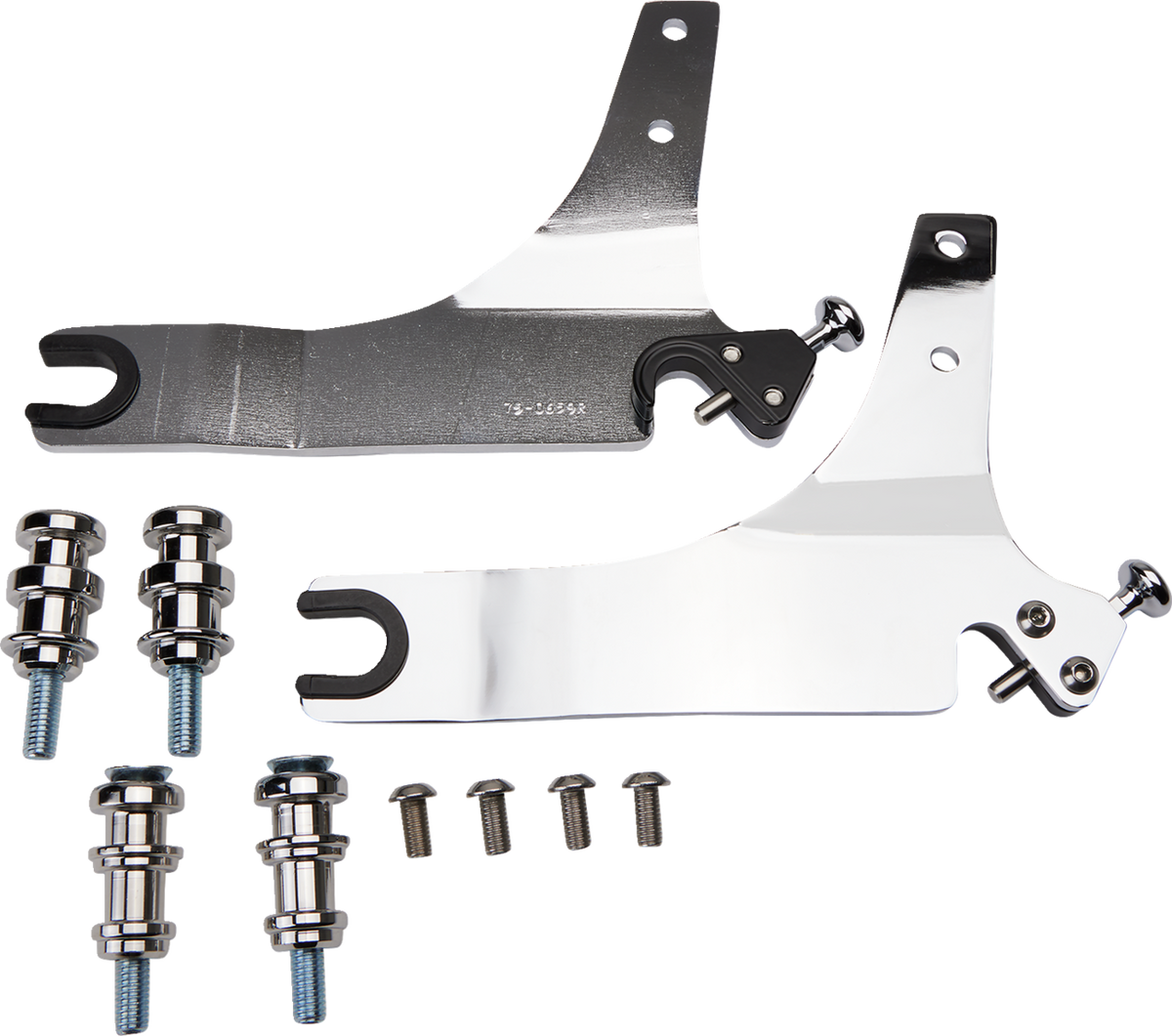Backrest Kit - 14" - Chrome - FLSB