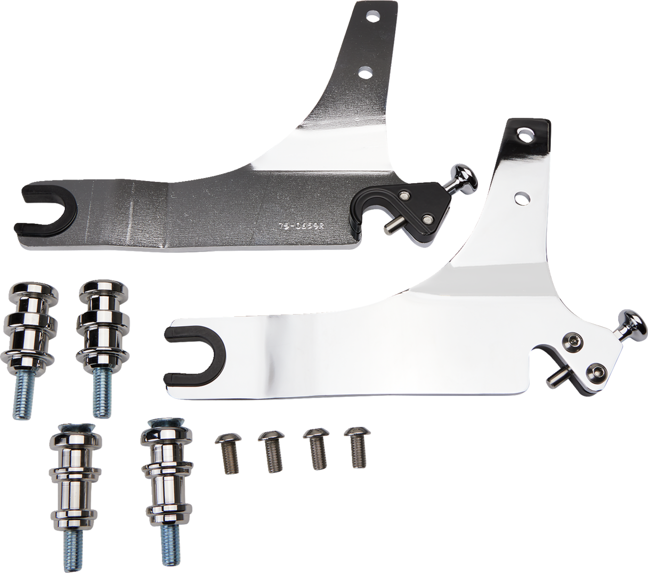 Backrest Kit - 14" - Chrome - FLSB