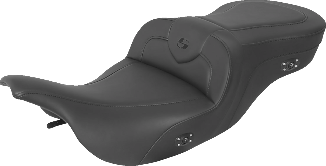 Heated RoadSofa™ Seat - Without Backrest - Black W/Black Stitching