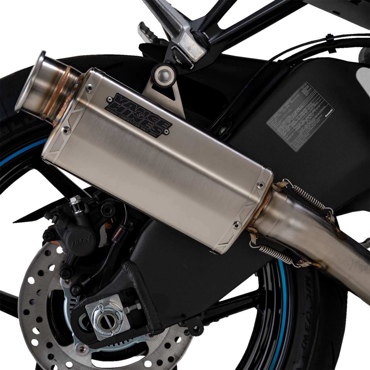 VS-6 Slip-On Muffler - Stainless Steel - Kawasaki Ninja ZX-6R