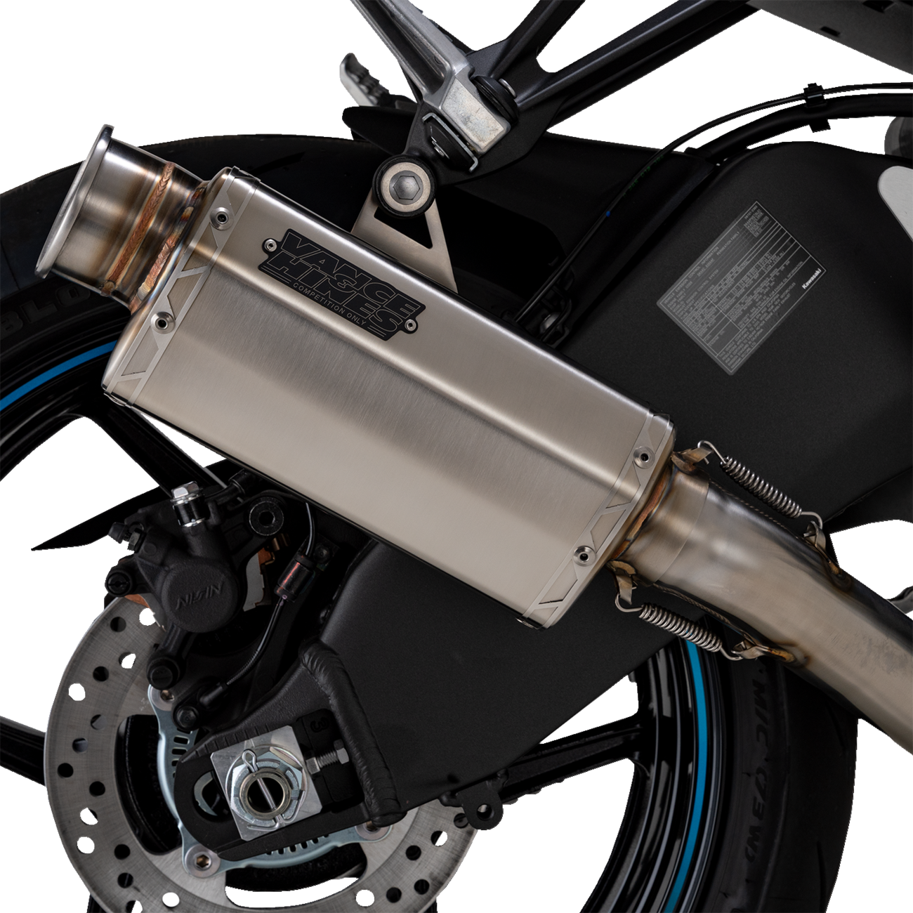 VS-6 Slip-On Muffler - Stainless Steel - Kawasaki Ninja ZX-6R