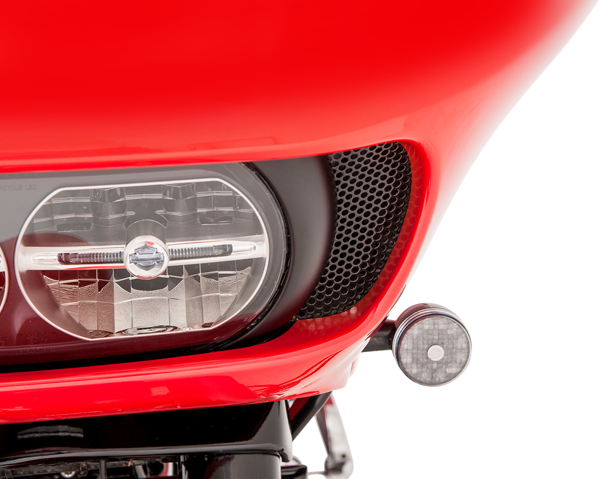 Fairing Vent Screen - Round - Black - FLTR