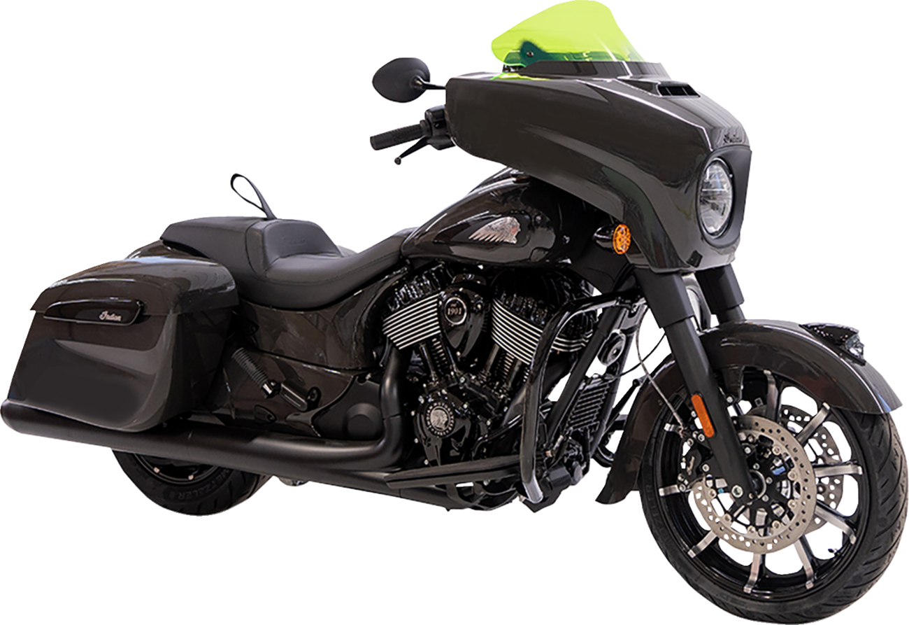 Ice Flare® Windshield - 10" - Green Ice - '14-'26 Indian