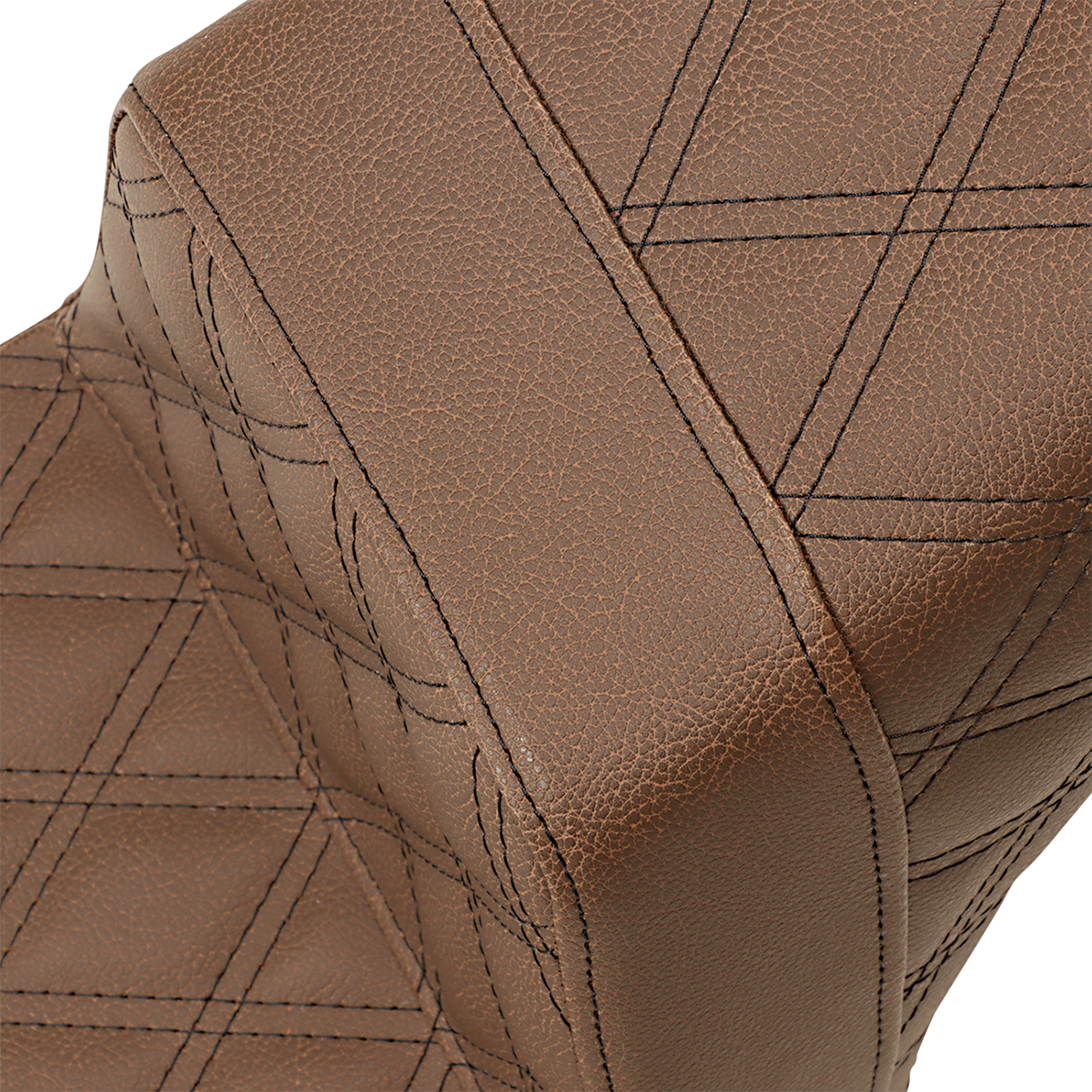 Step-Up Seat - Full Lattice Stitch - Brown - Scout Bobber