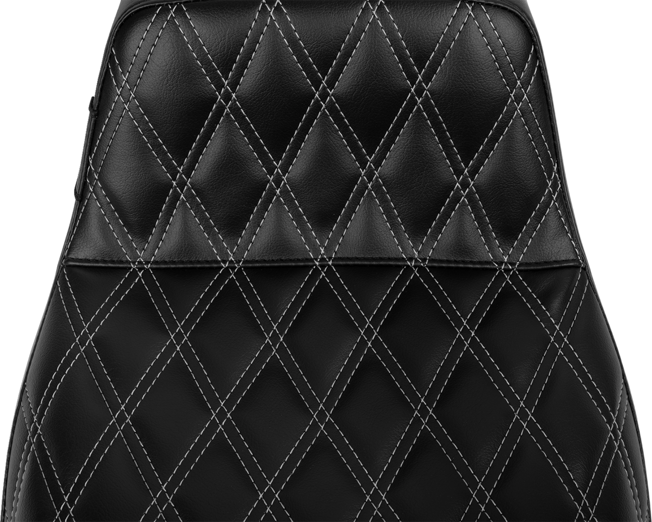 Tailwhip Seat - Bright Gray Double Diamond Stitch - FLH/FLT '23-'25