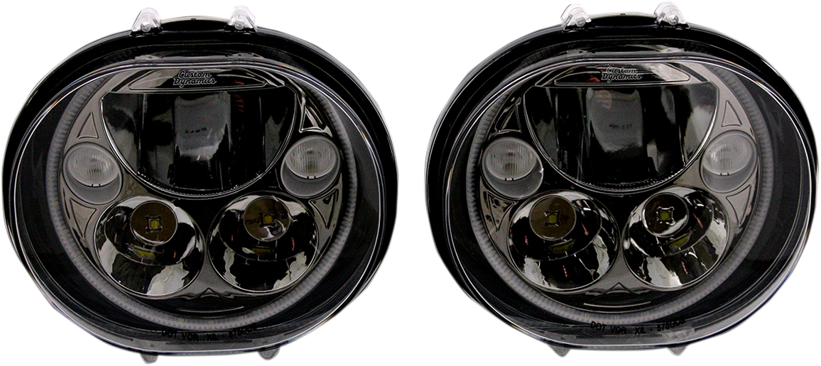 LED Headlight - 5-3/4" - Black