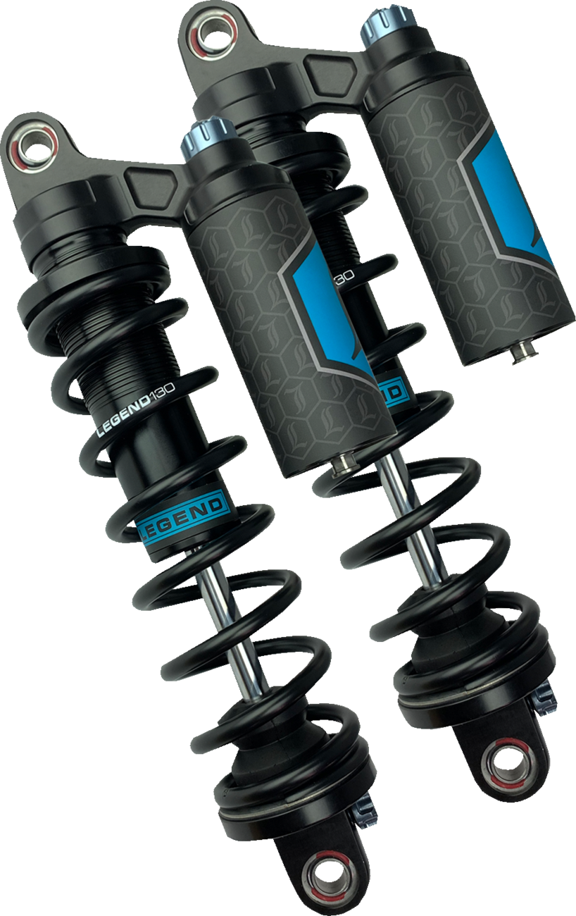 REVO ARC Piggyback Shocks - 14" - Heavy Duty - Black - '04-'22 Sportster