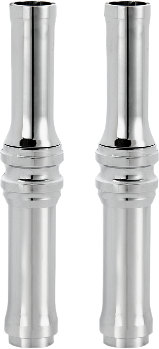 Pushrod Tube Cover Kit - 10 Gauge® - Chrome - Twin Cam