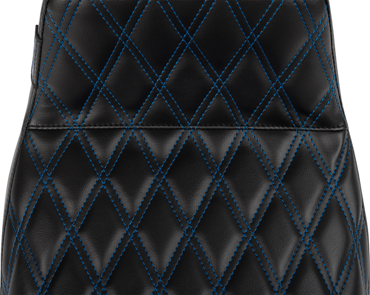 Tailwhip Seat - Blue Double Diamond Stitch - FLH/FLT -'23-'25