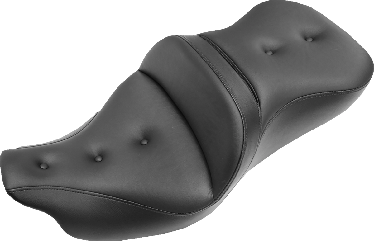Pillow-Top Roadsofa™ Seat - With Backrest - Black - FLH/FLT '08-'24