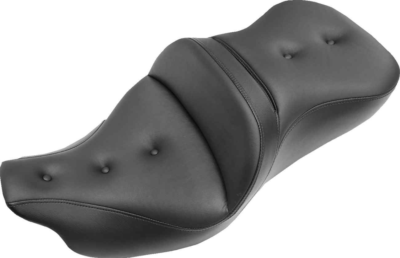 Pillow-Top Roadsofa™ Seat - With Backrest - Black - FLH/FLT '08-'24