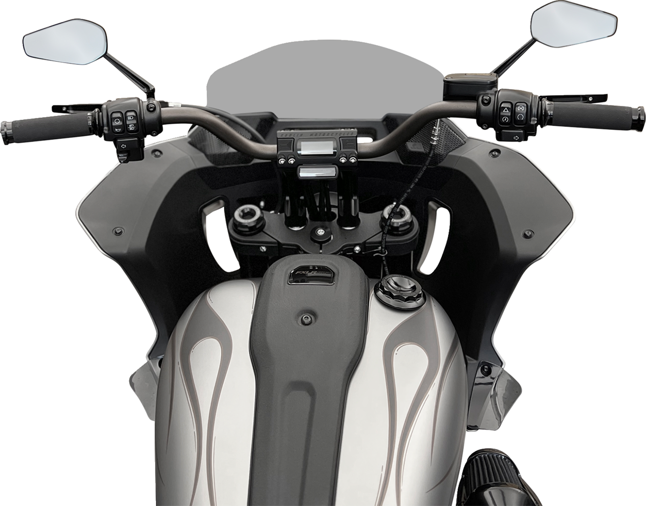 Fastback Risers - 6" - Black