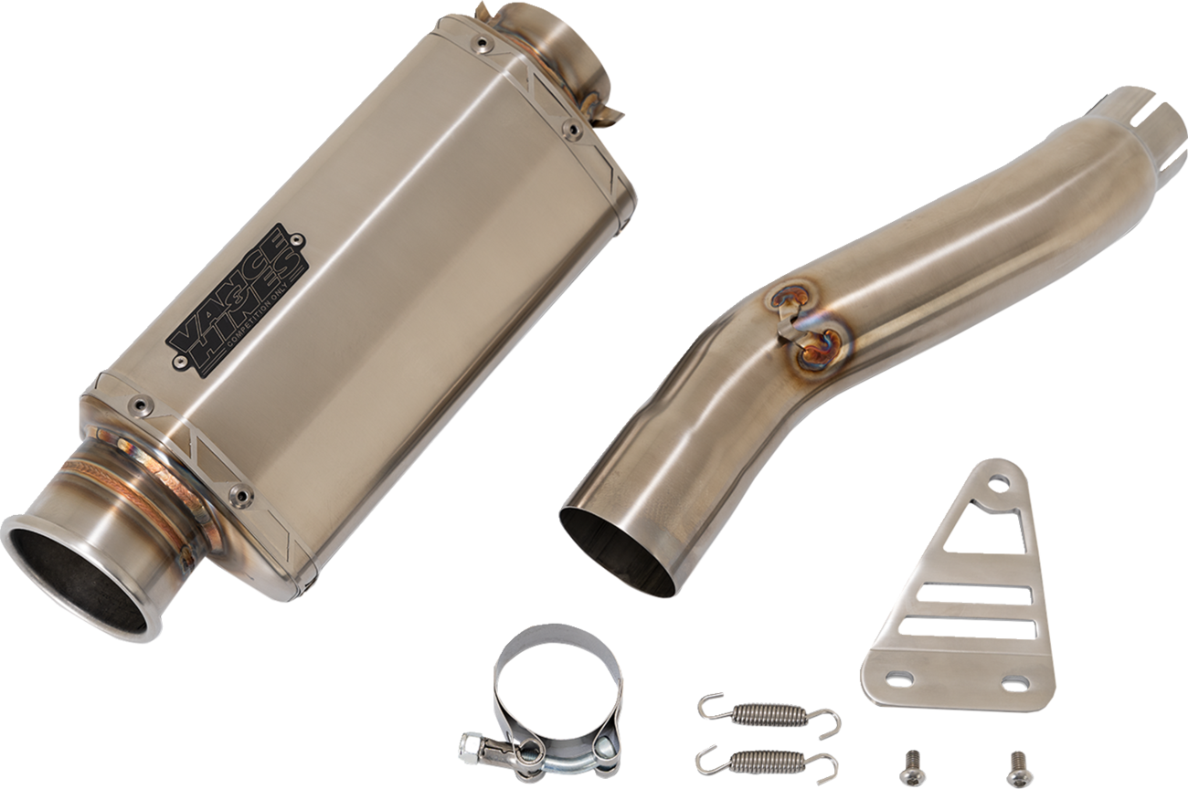 VS-6 Slip-On Muffler - Stainless Steel - Honda CB/CBR 500