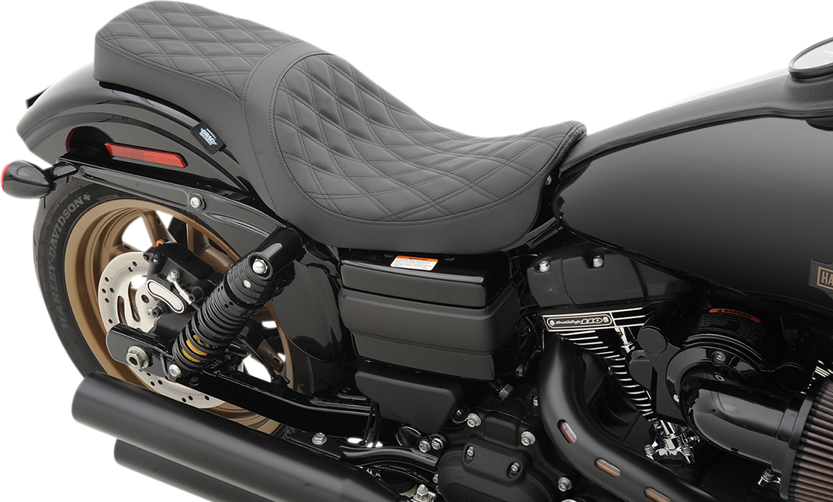 Predator 2-Up Seat - Double Diamond - Black - FX/FL '06-'17