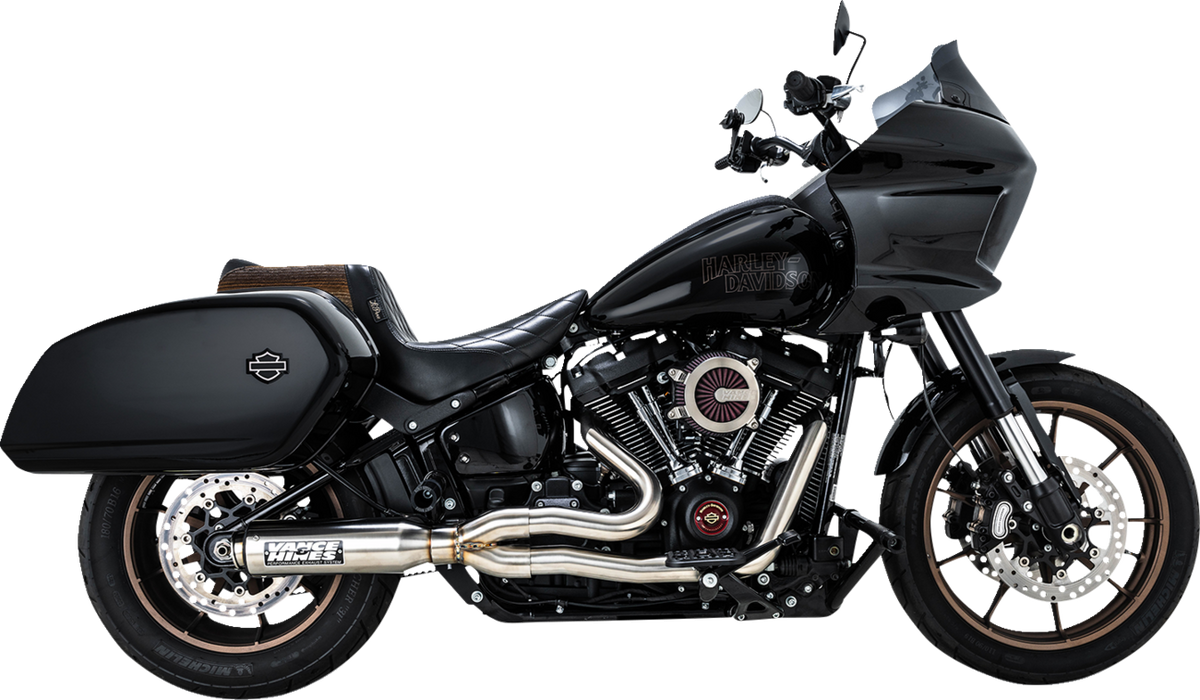 2-Into-1 Supersport Exhaust System - Brushed - Softail