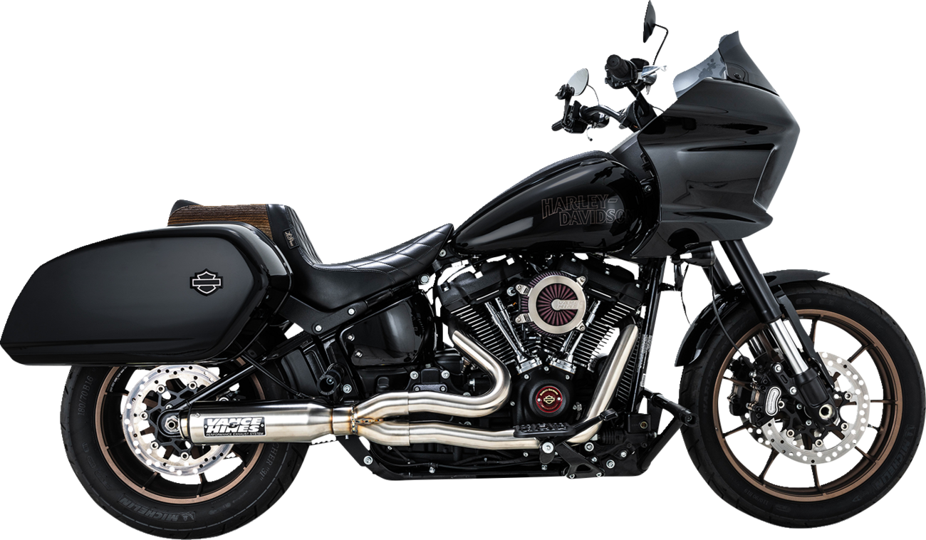 2-Into-1 Supersport Exhaust System - Brushed - Softail