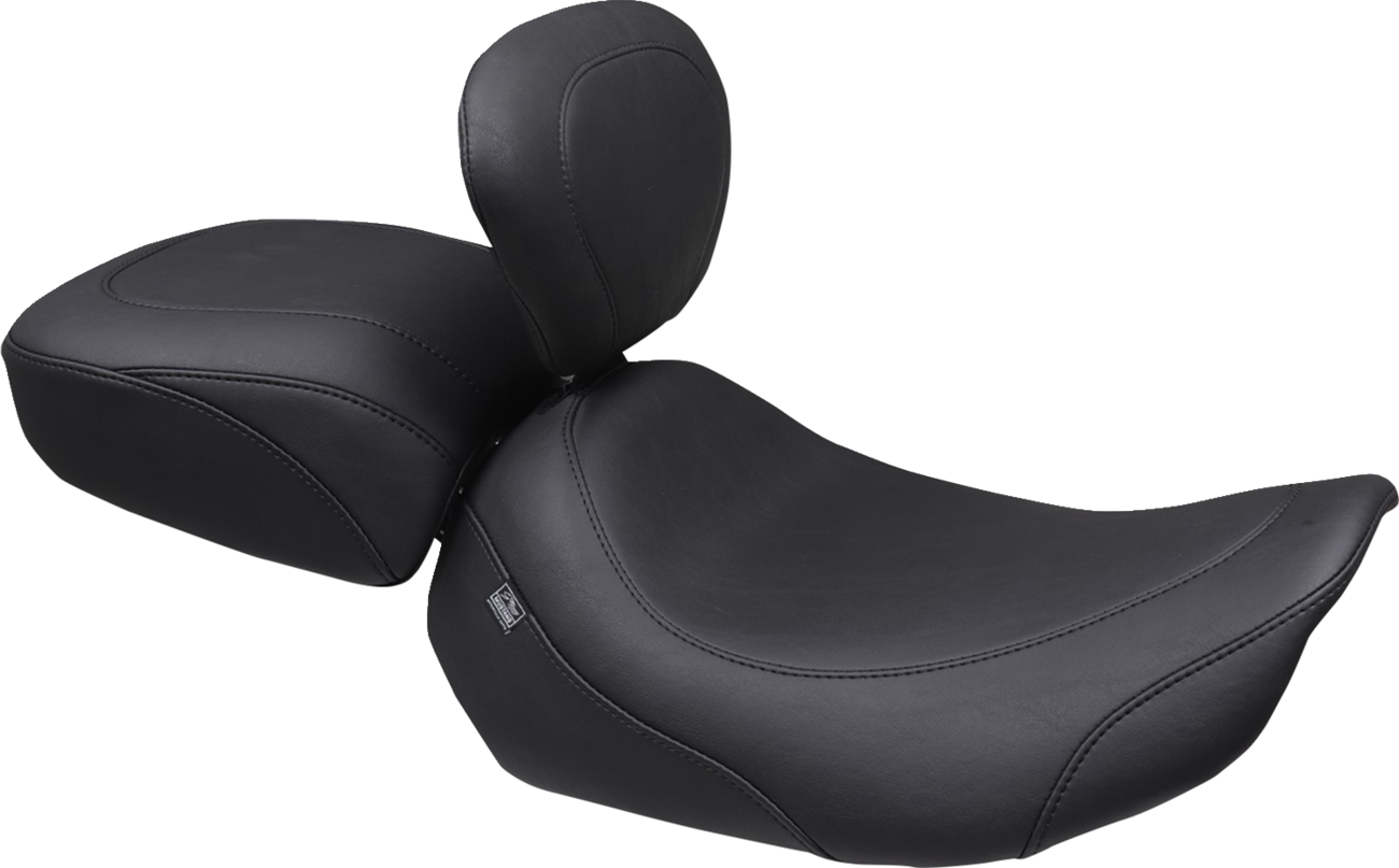 Wide Tripper™ Solo Seat - Backrest Receiver - Black Stitch - FLT/FLH '23-'26