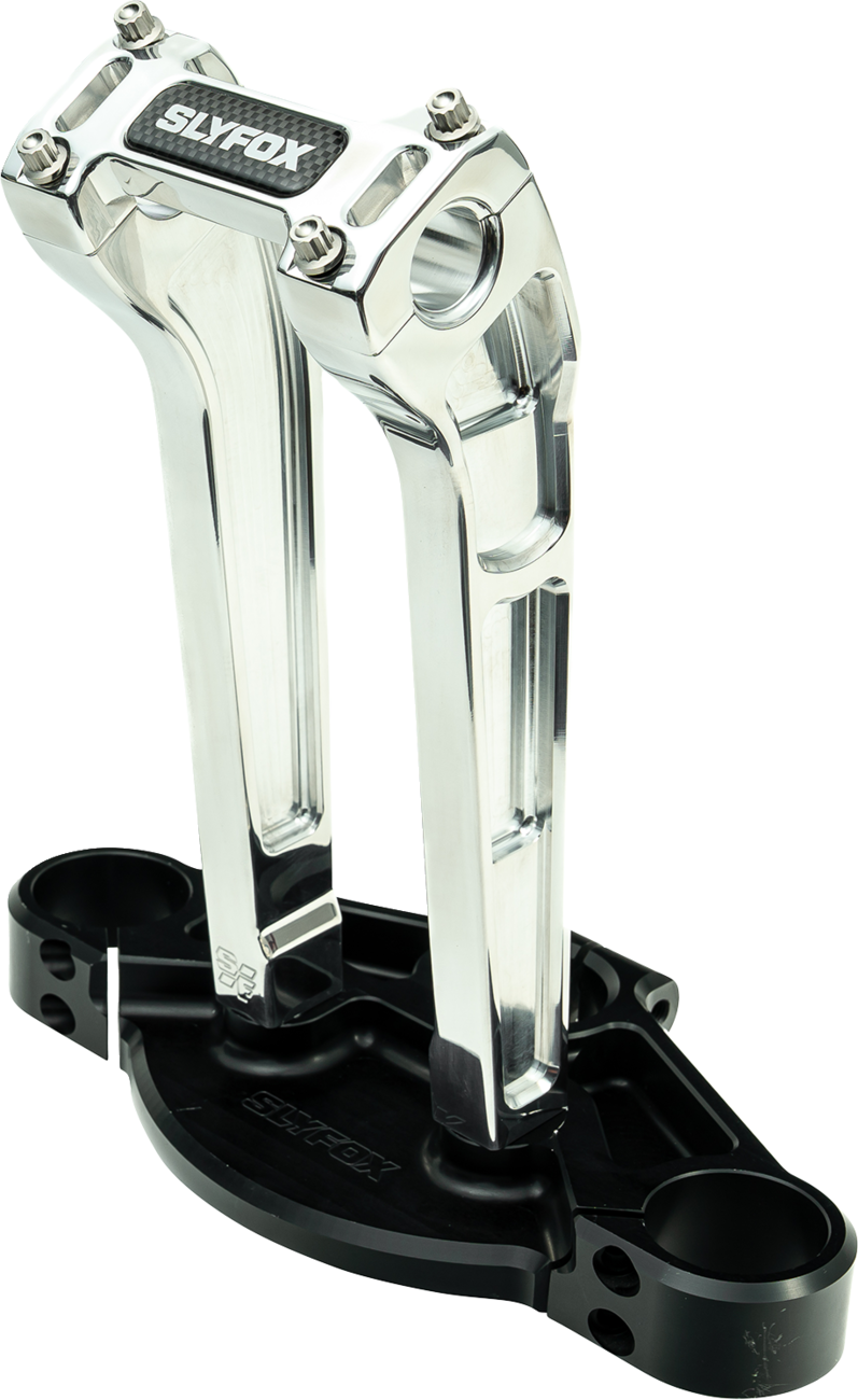 Handlebar Riser Kit - Pullback - 1-1/8" Clamping - 10" Rise - Raw