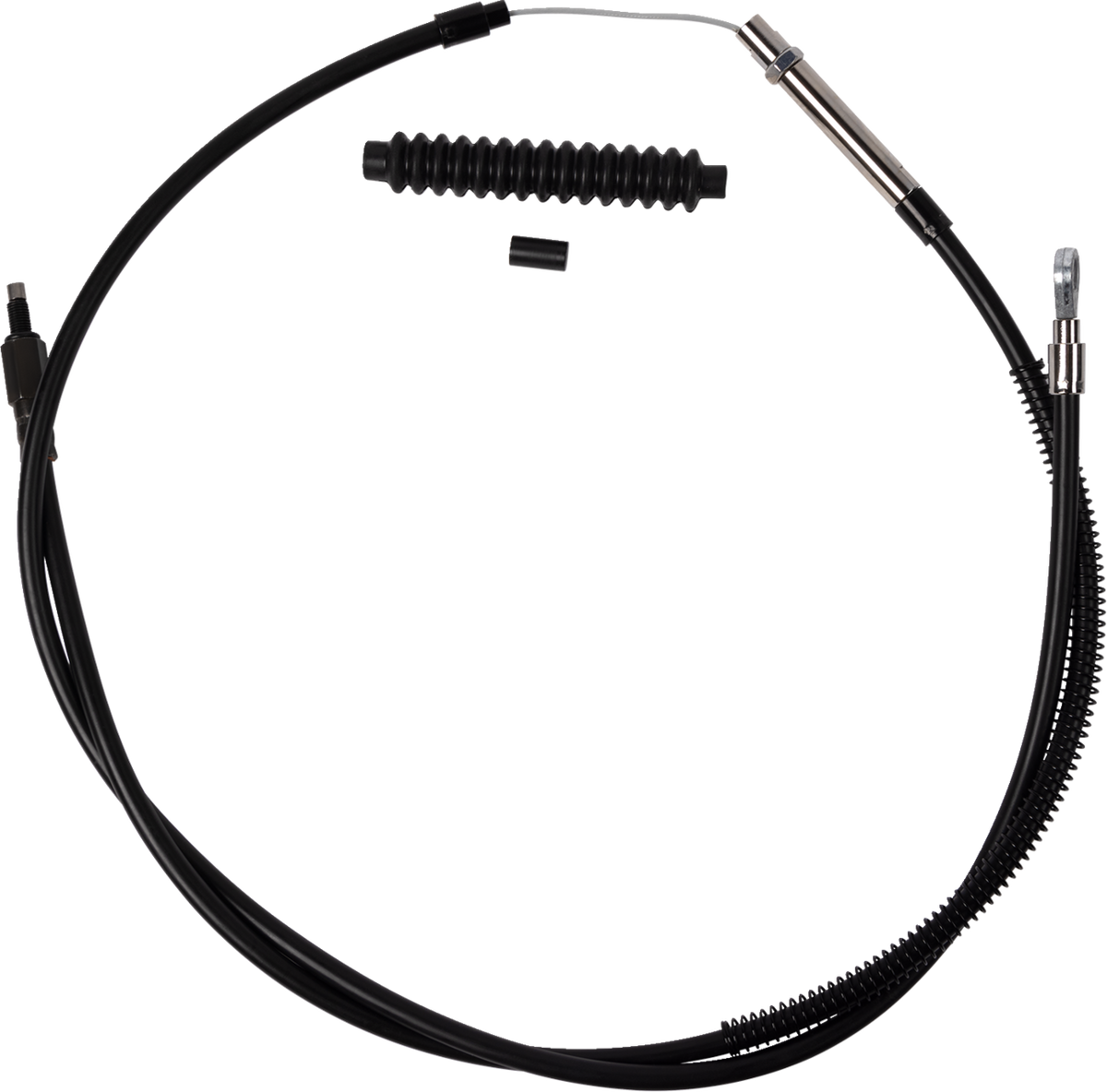 High-Efficiency Black Vinyl Clutch Cable - +6" Size