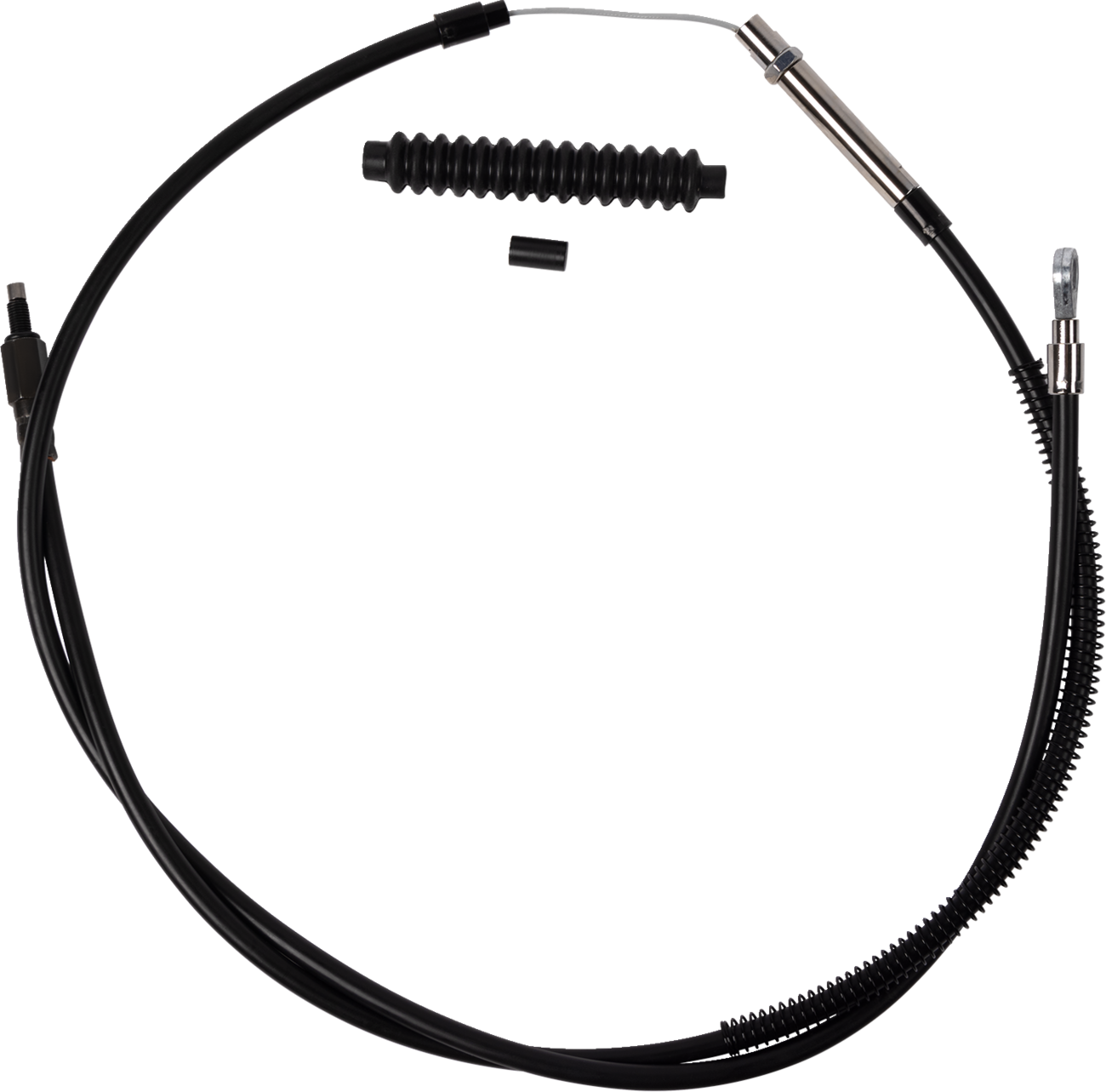 High-Efficiency Black Vinyl Clutch Cable - +6" Size