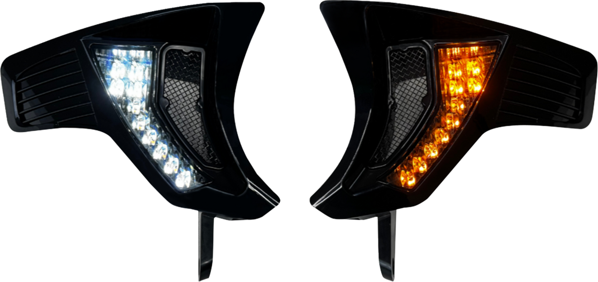 Shark Demon® Turn Signal Vents - Smoke Lens