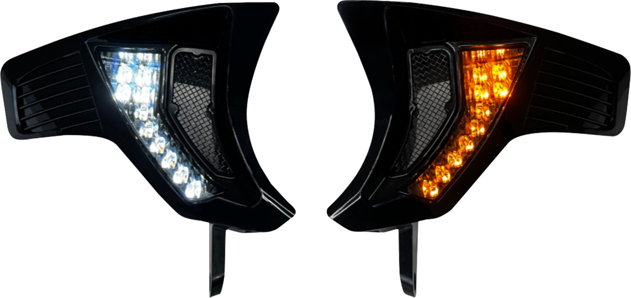 Shark Demon® Turn Signal Vents - Smoke Lens