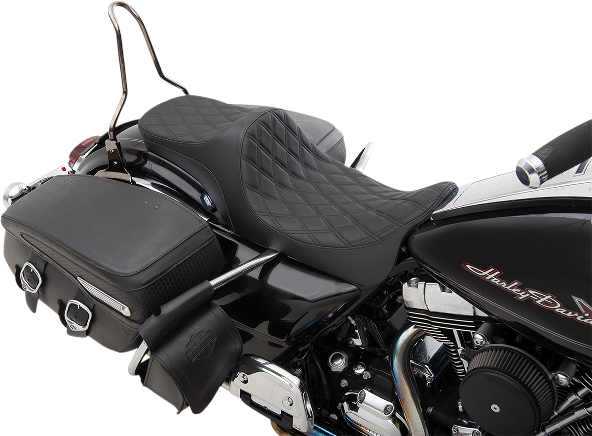 Predator III 2-Up Seat - Double Diamond - Black Thread - FL '08-'23
