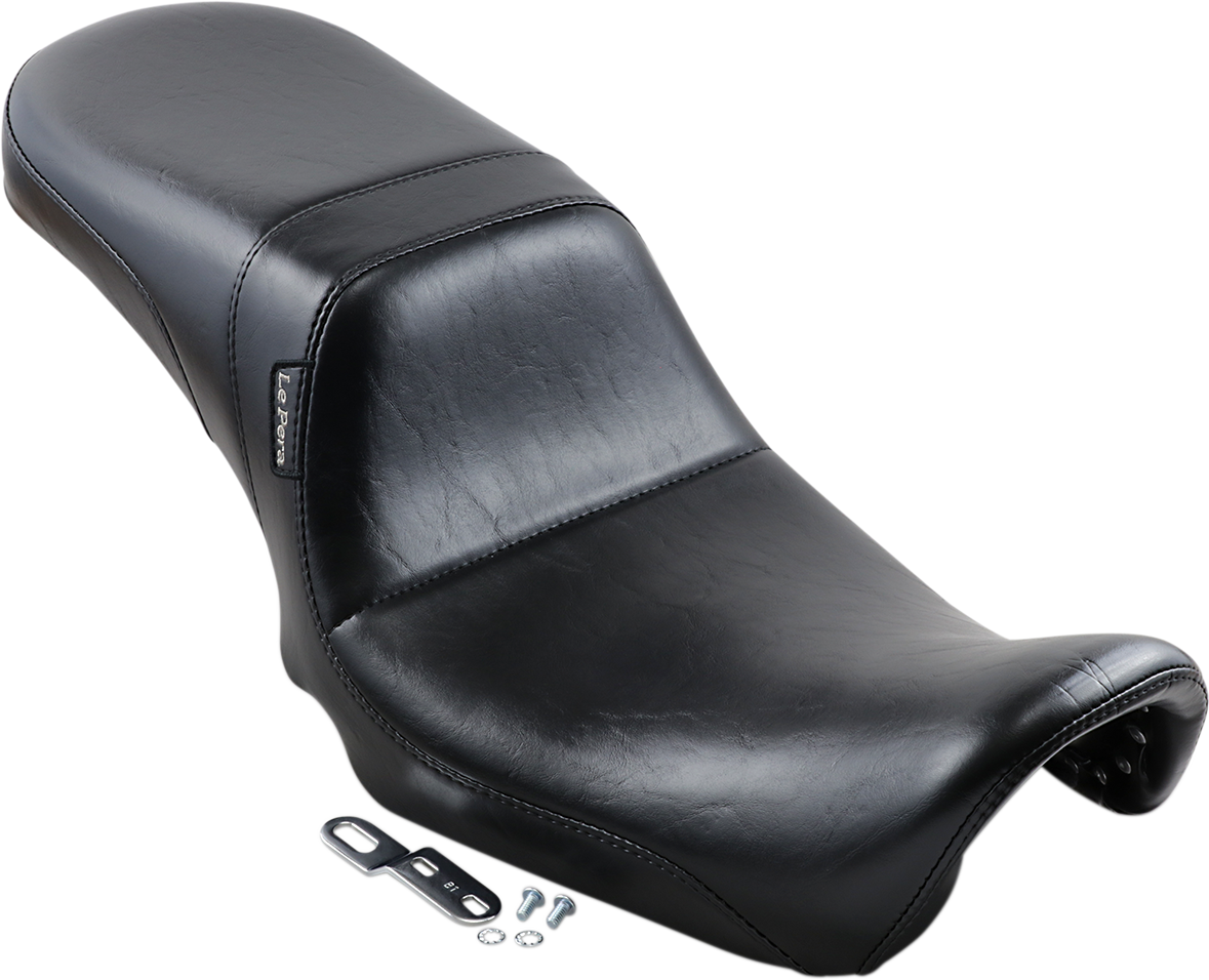 Daytona 2-Up Seat - Without Backrest - Smooth - Black - Dyna '06-'17