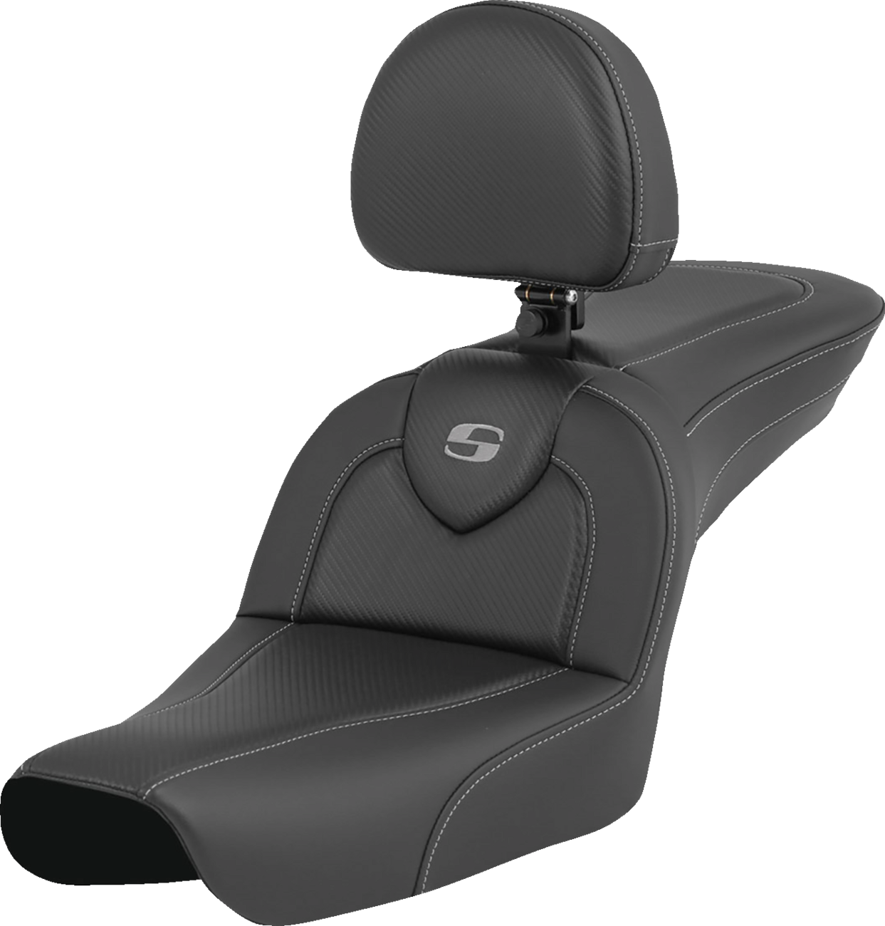 RoadSofa™ - Carbon Fiber - With Driver Backrest - FXDWG '04-'05