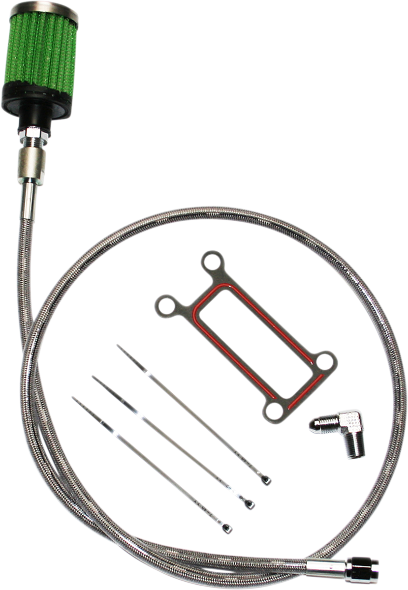 Oil Tank Breather Kit - Stainless - 99'-01' Touring