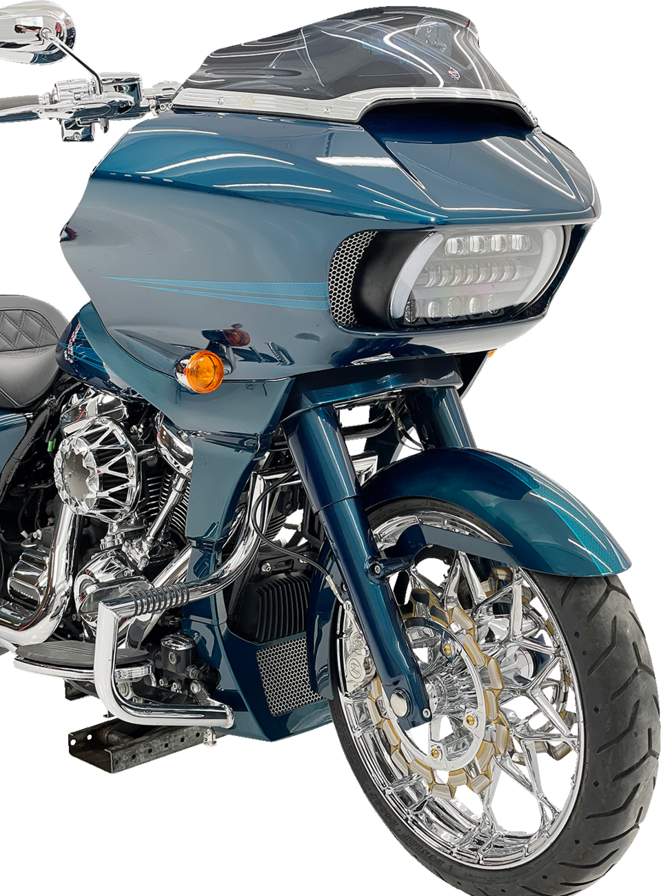 Ventana Front Fender - Black - 16"-19" - HD Touring/Trike