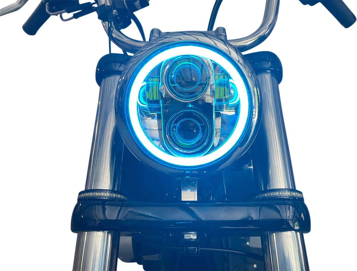 ProGLOW™ 5-3/4" Headlamp - With Mounting Ring - Chrome