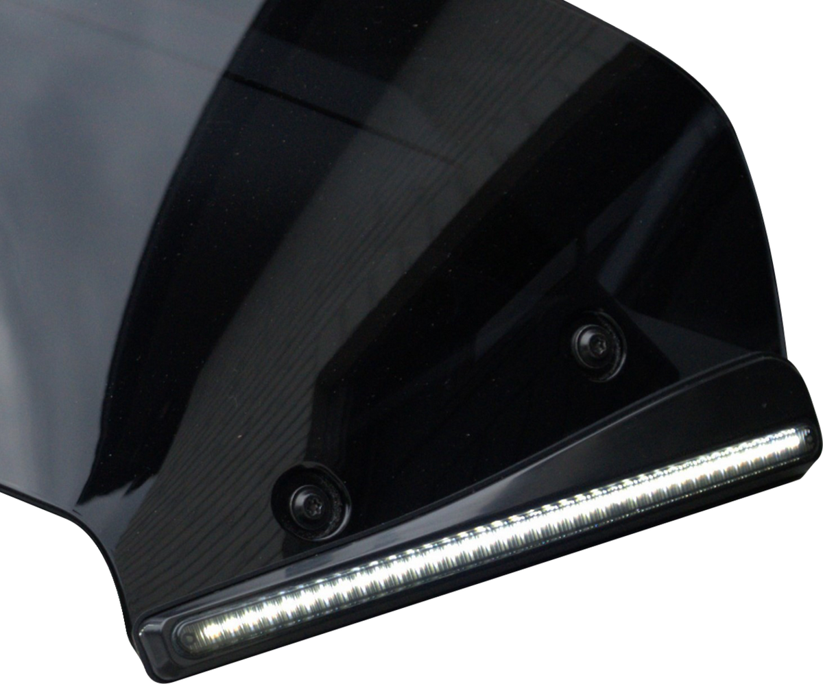 Windshield Trim - LED - Turn Signal - Black - Smoke Lens