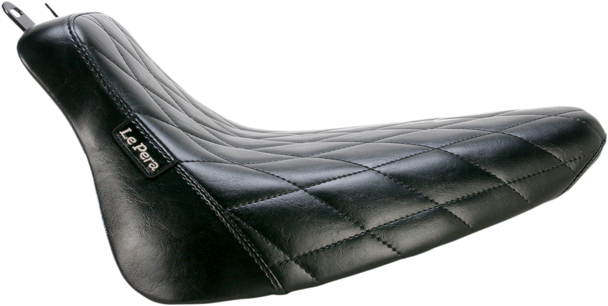 Bare Bones Solo Seat - Diamond Stitch - Black - FLST '08-'17