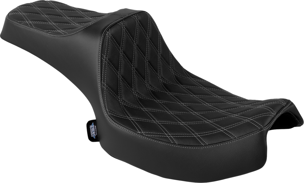 Predator III 2-Up Seat - Vinyl - Double Diamond - Silver Stitch - Chieftain '25/Challenger '20-'25