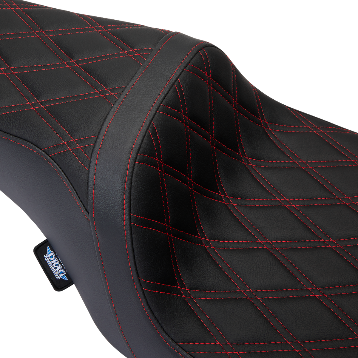 Predator 1Up Seat - Vinyl - Double Diamond Red Stitch - FLH '08-'23