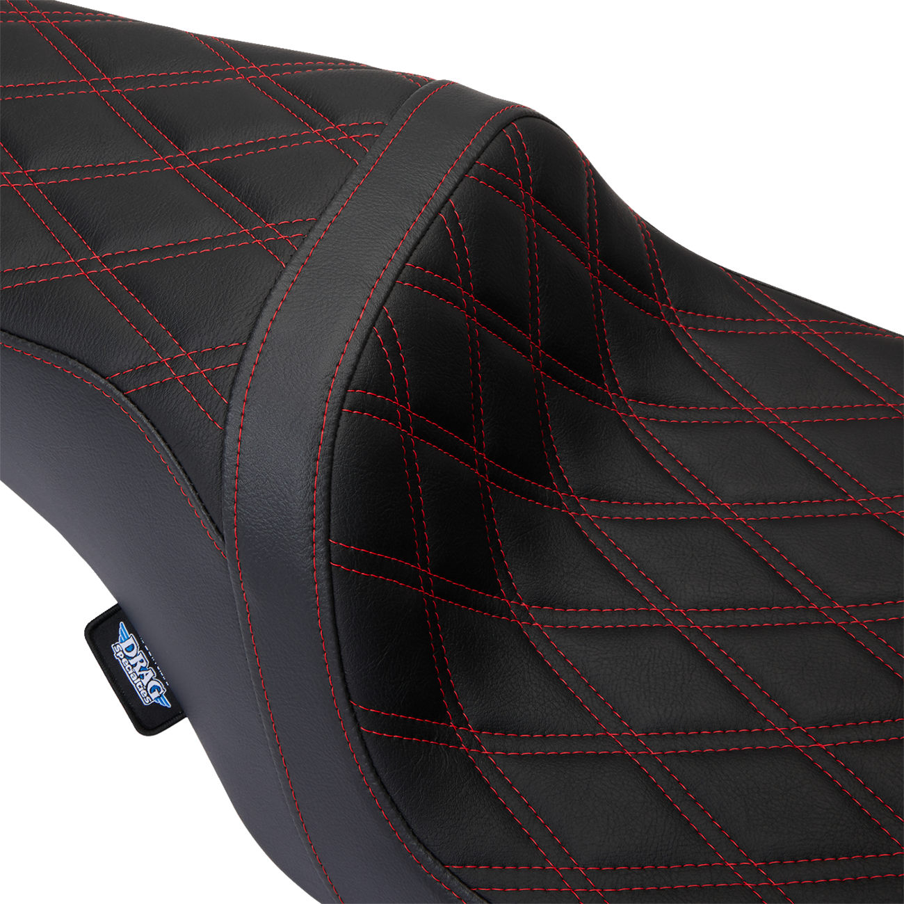 Predator 1Up Seat - Vinyl - Double Diamond Red Stitch - FLH '08-'23