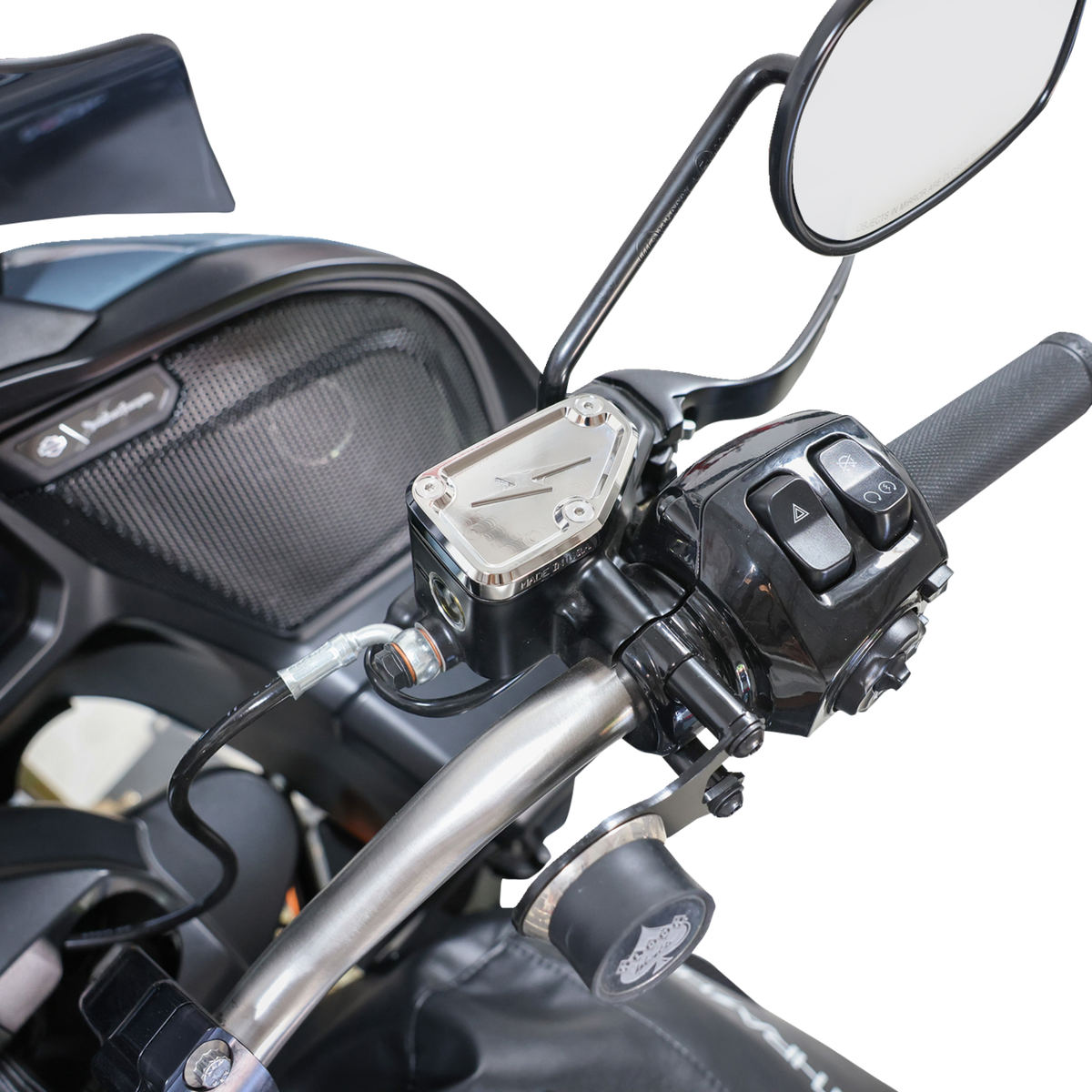 Master Cylinder Cover - Brake - Front - Chrome