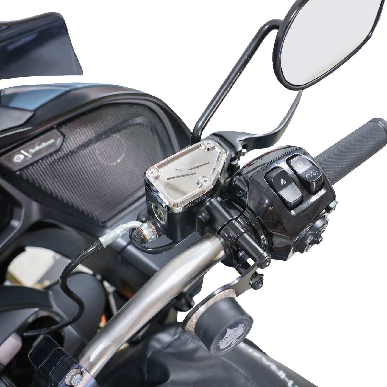 Master Cylinder Cover - Brake - Front - Chrome