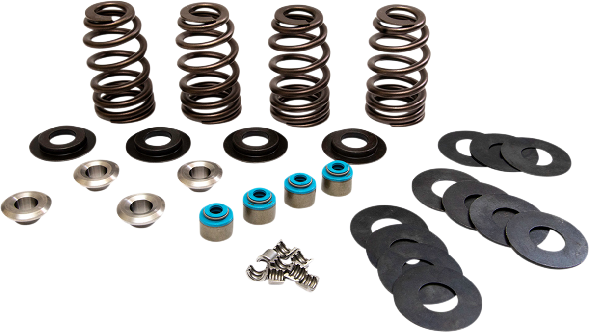 Valve Spring Kit - TI Retainers - For 7.00 MM Valve Stem - Twin Cam