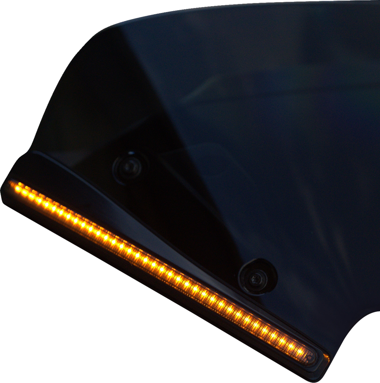 Windshield Trim - LED - Turn Signal - Black - Smoke Lens