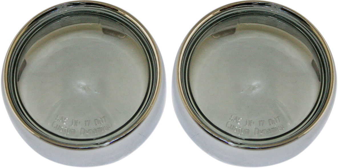 Bullet Signal Lenses - Chrome/Smoke